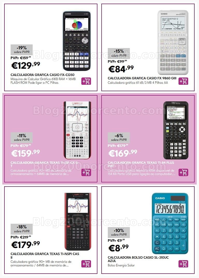 Antevisão Folheto RADIO POPULAR Especial Calculadoras Promoções de 1 a 30 setembro